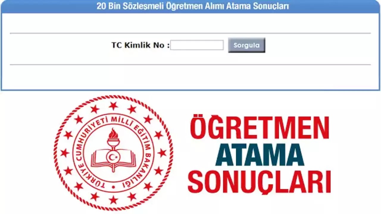 İl dışı yer değiştirme atama sonuçları takip sayfası