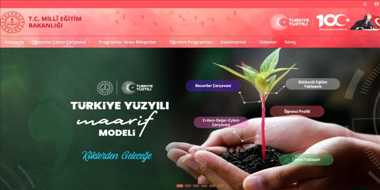 Türkiye Yüzyılı Maarif Modeli'nin yer aldığı internet sitesi erişime açıldı